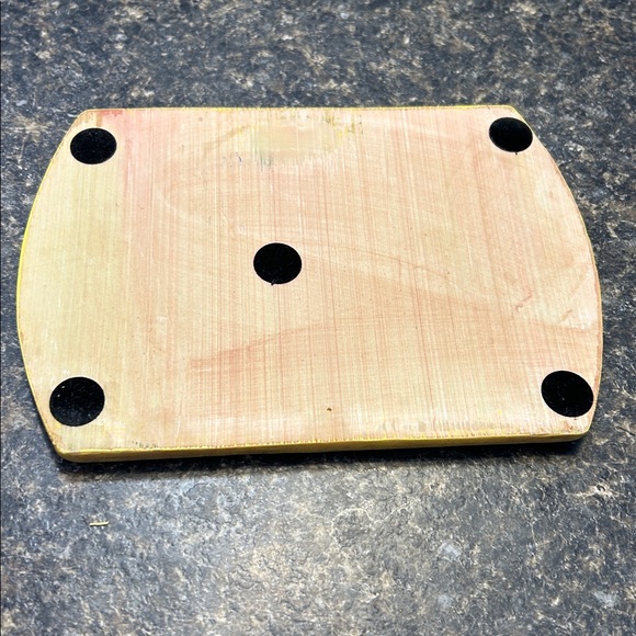 Vintage Kitchen Decor Set Glass Cruet + Ceramic Glass Cheese/Grazing Board - Picture 13 of 13